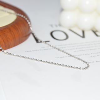 925 Italian Silver Necklace 2.0 moon pearl necklace 50cm