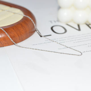 925 Italian Silver Necklace 2.5 twisted cauliflower B67 42+5CM