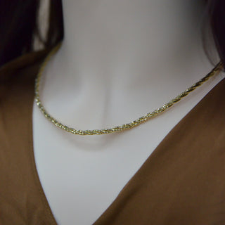 925 Italian Silver Necklace 2*12 Octagonal collar 45cm