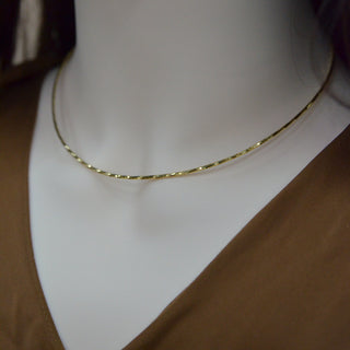 925 Italian Silver Necklace 1.5 laser Collar 40cm