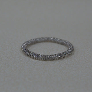 925 Italian Silver Bracelet 6.7m double torsion spring coil bracelet