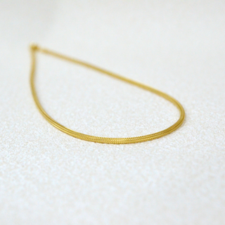 925 Italian Silver Necklace 3m  Slanted silver thread necklace 50cm