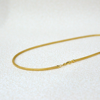 925 Italian Silver Necklace 3m  Slanted silver thread necklace 50cm