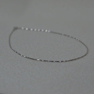 925 Italian Silver Necklace 1.5 laser Collar 40cm