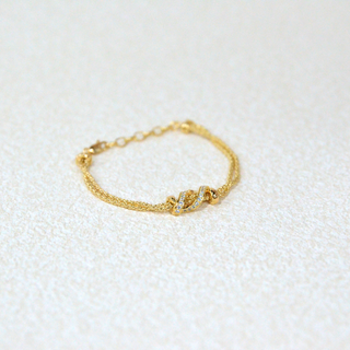 925 Italian Silver Bracelet Small circle embraces double-stranded S-wrapped drill bracelet 16+3CM