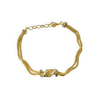 925 Italian Silver Bracelet snakebone double chain twistwed diamond bracelet, 16+3cm