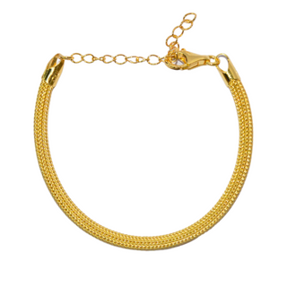 925 Italian Silver Bracelet 4mm Braided Bracelet 16+5 cm