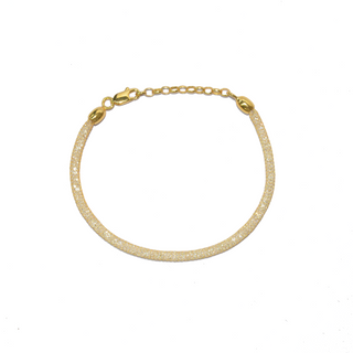 925 Italian Silver Bracelet 2.8 White zircon net bracelet, 16+3 cm