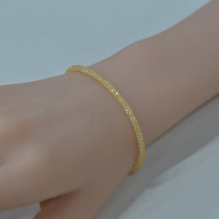 925 Italian Silver Bracelet 2.8 White zircon net bracelet, 16+3 cm