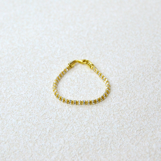 925 Italian Silver Bracelet Three-row car-drilled bracelet 16CM