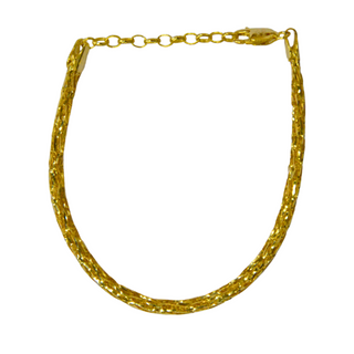 925 Italian Silver Bracelet 3M Flashing Thread Chain Bracelet 16+5cm