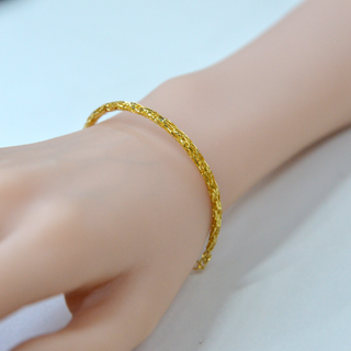 925 Italian Silver Bracelet 3M Flashing Thread Chain Bracelet 16+5cm