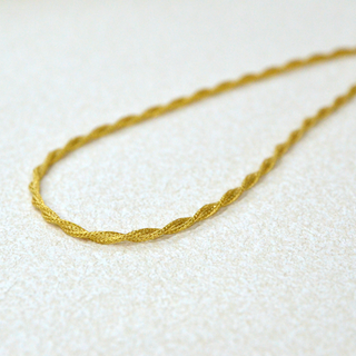 925 Italian Silver Necklace 4M flat twisted mesh necklace 45CM