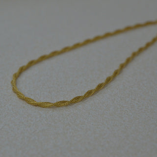 925 Italian Silver Necklace 4m flat twisted mesh necklace 45cm