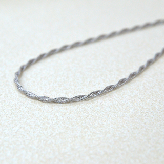 925 Italian Silver Necklace 4M flat twisted mesh necklace 45CM