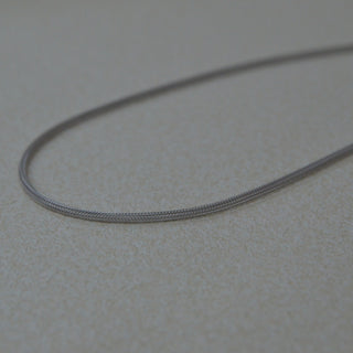 925 Italian Silver Necklace 3m  Slanted silver thread necklace 50cm