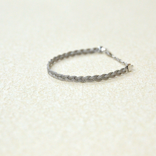 925 Italian Silver Bracelet 2.2 Triple-Braided Flat Wire Mesh Chain Bracelet 17+3cm