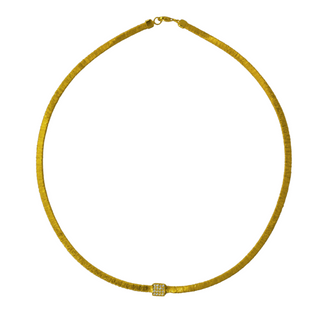 925 Italian Silver Necklace 4M Plain Silver Wire Square Diamond Necklace 40+5CM