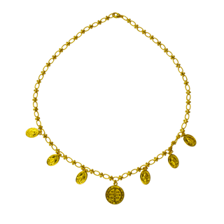 925 Italian Silver Necklace 17+13.6 Jesus tag necklace 45CM