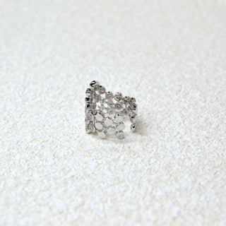 925 italian silver ring Open Crown Zirconium Ring