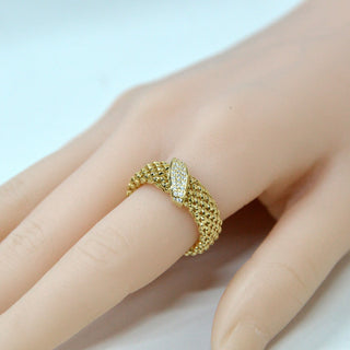 925 italian silver ring 7.2m flat blasting bone wide inclined diamond ring finger