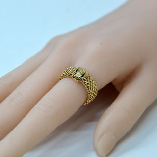 925 italian silver ring 7.2M flat explosive bone monocular diamond ring finger