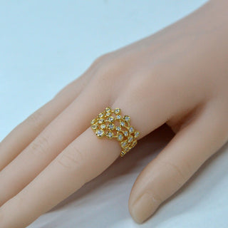 925 italian silver ring Open Crown Zirconium Ring