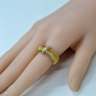 925 italian silver ring 8.5 Flexible Flat Oblique Single-Row Ring