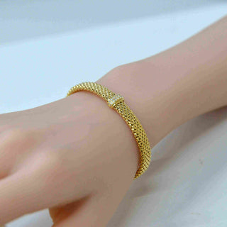 925 Italian Silver Bangle 7.2M flat explosion double-row vertical zirconium bracelet