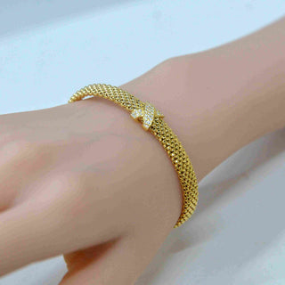 925 Italian Silver Bangle 7.2M flat explosive letter X bracelet