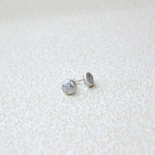 925 Italian Silver Earring 3A zirconium wire-drawn four-leaf clover ear studs