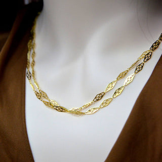 925 Italian Silver Necklace Pierced utetheisa kong diamond-shaped pendant flor