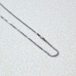 925 Italian Silver Necklace 4.0 Quadrilateral Tank Full-Twist Necklace 60CM