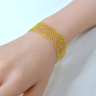 925 Italian Silver Bracelet 20M Wide Lace Bracelet 15+4CM