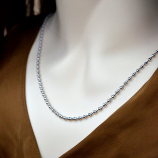 925 Italian Silver Necklace 3.0 Bare Lagenaria Siceraria Necklace 60CM