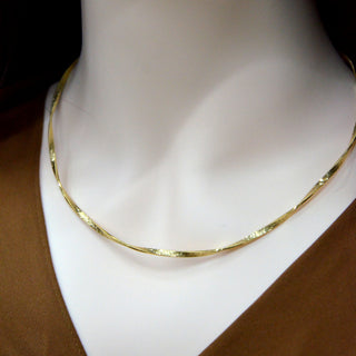 925 Italian Silver Necklace 2.5-star twisted eggplant solanum melongena collar 40+5CM