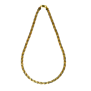 925 Italian Silver Necklace 3.5M bare four-strand tri-color necklace 45CM