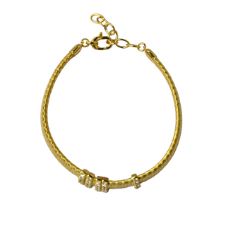 925 Italian Silver Bracelet,5mm flat gold string wire-wound bracelet，16+3cm