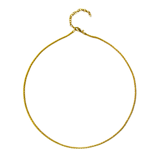 925 Italian Silver Necklace 2.0 non-beaded round hug A necklace 42+5CM