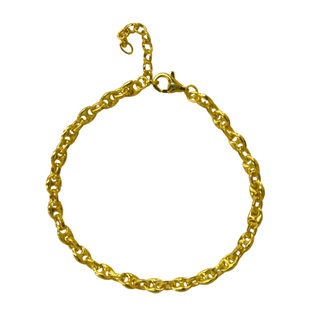 925 Italian Silver Bracelet 4M Cross-shaped Pig-Nose Pattern Bracelet 15+3CM