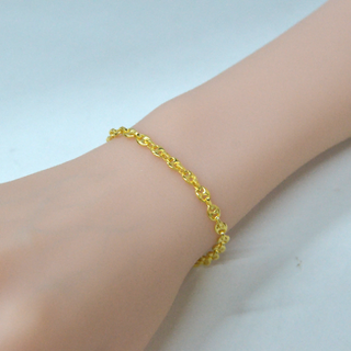 925 Italian Silver Bracelet 4M Cross-shaped Pig-Nose Pattern Bracelet 15+3CM