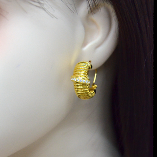 925 Italian Silver Earring 8.5 Flexible flat Saurogobio dabryi subsp. dabryi Oblique row earring