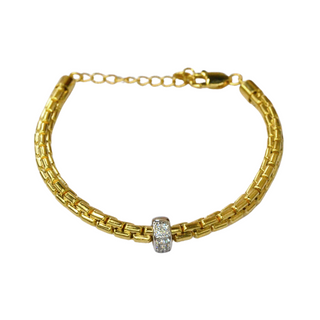 925 Italian Silver Bracelet 4M polished round box single loop bracelet 16+3.5CM