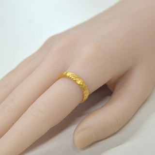 925 italian silver ring Openwork antique three-line brushed ring