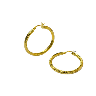 925 Italian Silver Earring 38.7*3.5 thick shield head round earrings