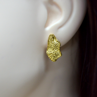 925 Italian Silver Earring Irregular retro hammered earrings